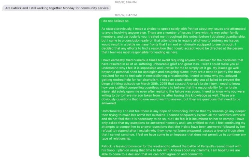 Message from John Hayes: Full transcript below. sms
