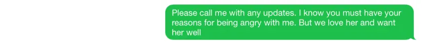 Message to Patrice Hayes: Full transcript below. sms