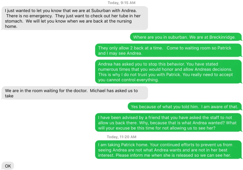 Message from Patrice Hayes: Full transcript below. sms