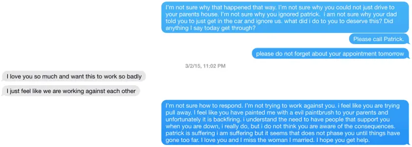 Message to Andrea: Full transcript below. sms